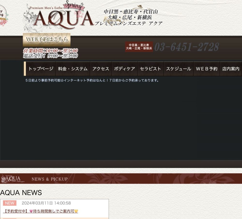 AQUAアクア 新横浜店(メンズエステ) セラピスト