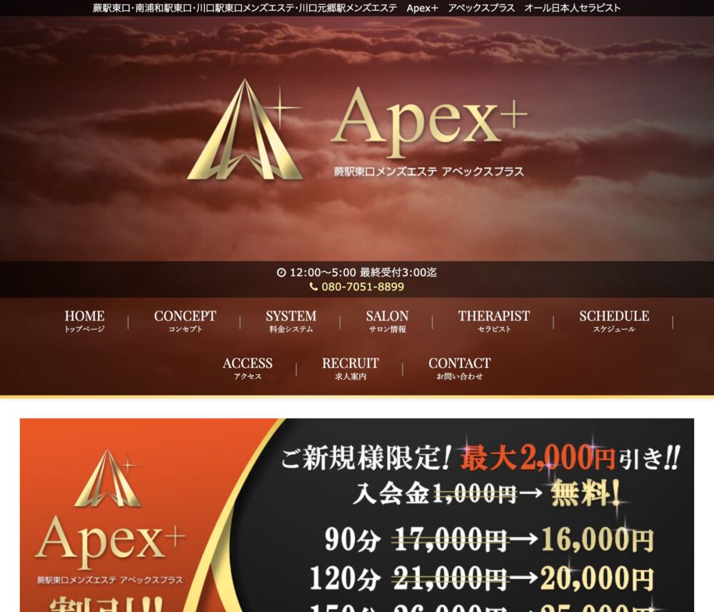 Apex+～アペックスプラス～ セラピスト