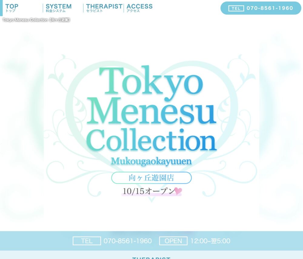 Tokyo Menesu Collection向ヶ丘遊園店 セラピスト