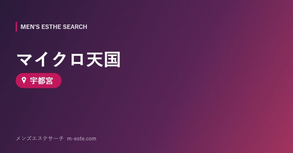 マイクロ天国 宇都宮